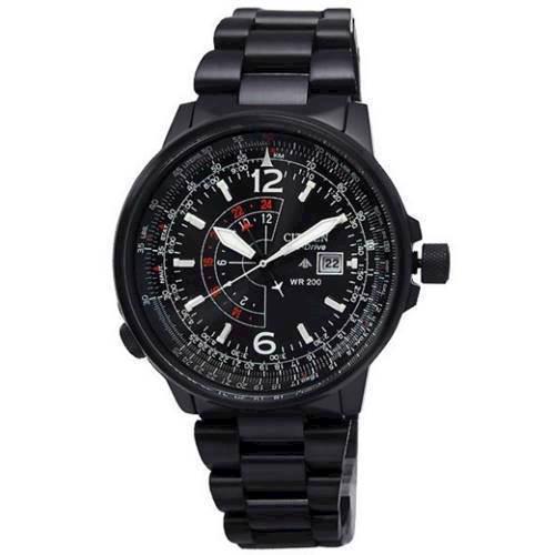 Image of BJ7019-62E Citizen Promaster Eco-Drive Nighthawk Pilotur i all black